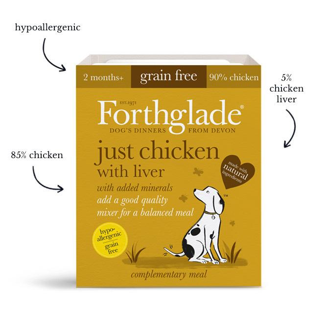 F'glade Just Dog Gf Chicken With Liver 395g