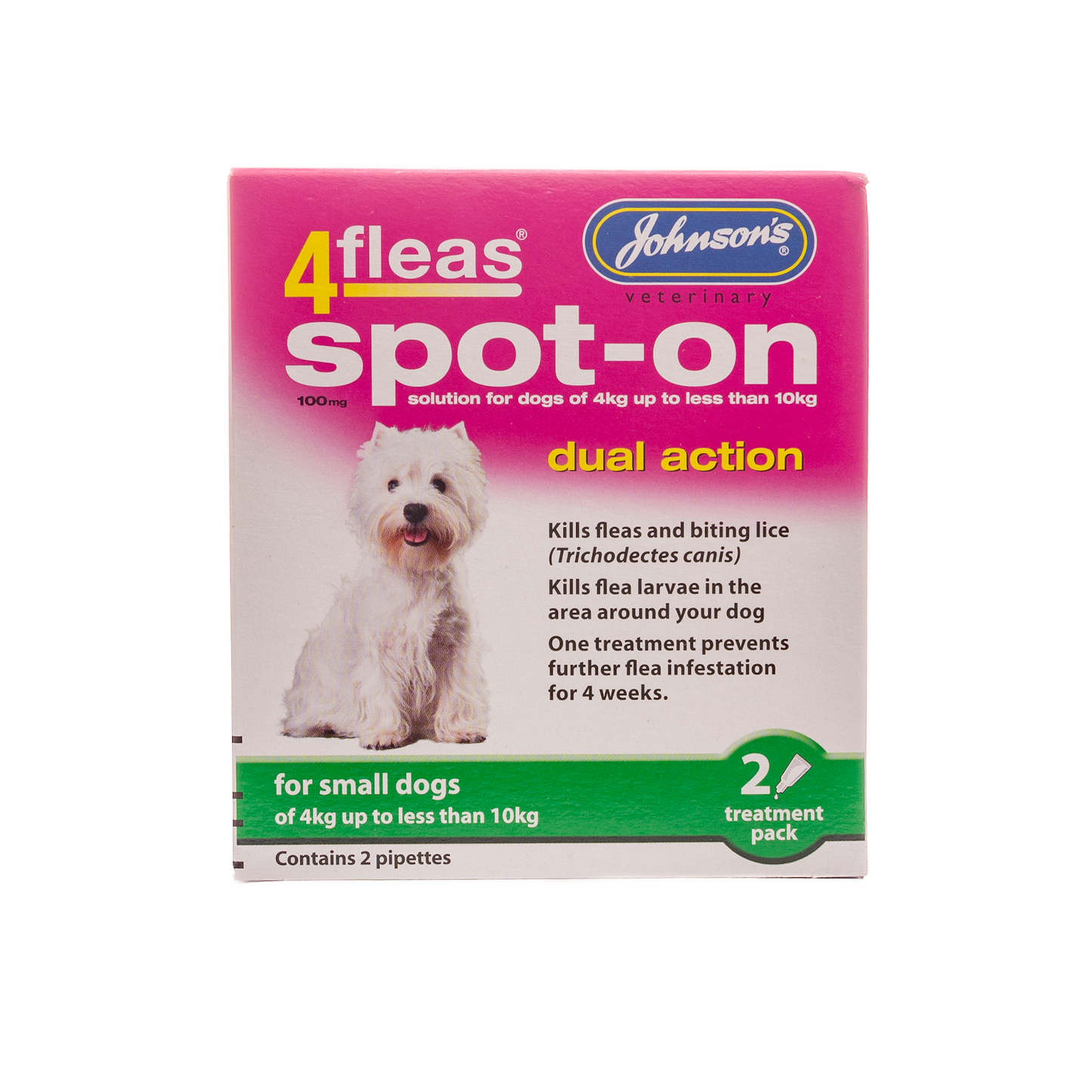 4fleas Spot-on Small Dog 2 Vial Pack